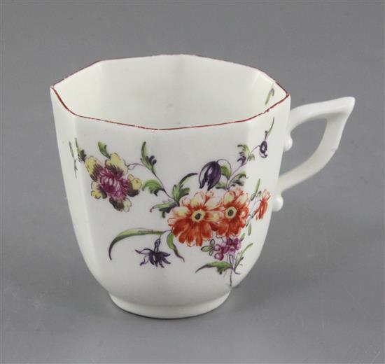 A Derby coffee cup, c.1758, h. 6.1cm
